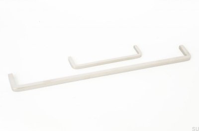 Удлиненная мебельная ручка Thread 320 Steel Polished