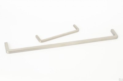 Удлиненная мебельная ручка Thread 320, Сталь, Матовая