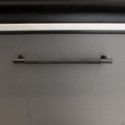 Мебельная ручка продолговатая Lexington 128 Латунь Черный (2 шт.)