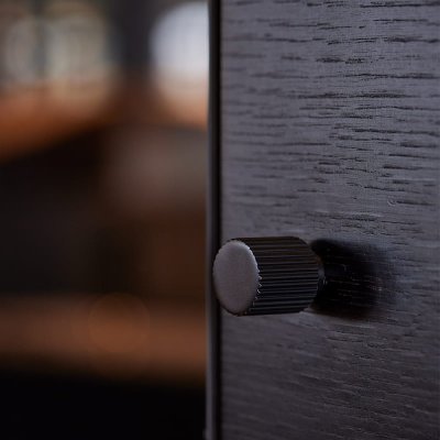 Ручка мебельная Helix Stripe Metal Black