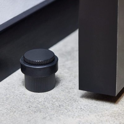 Напольный стопор Footer Helix Stripe Black