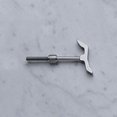 Настенная вешалка Cross 45 из стали, серебристая