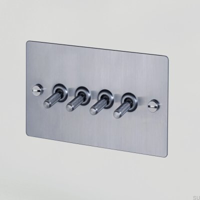 Cross 4G Quadruple Switch, сталь, серебро, британский стандарт