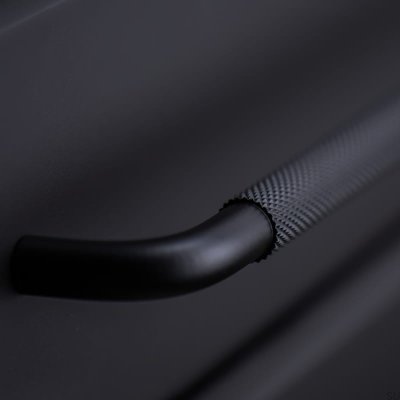 Ручка мебельная продолговатая Helix 608, алюминий, черный матовый