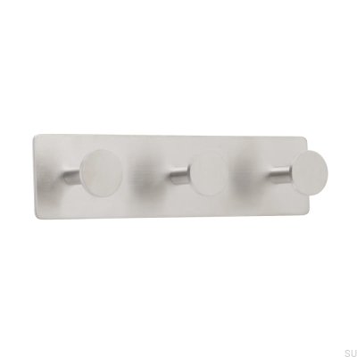 Настенная вешалка Base 210-3 Brushed Silver