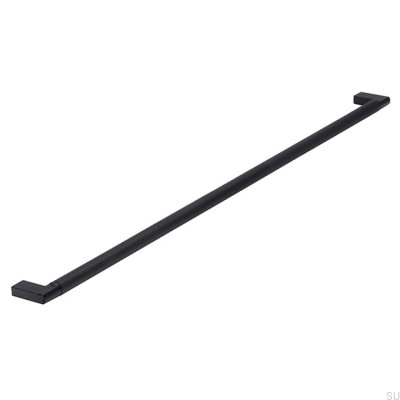 Ручка мебельная продолговатая 2457 480 Metal Black Mat