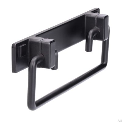 Ручка мебельная продолговатая 2458 96 Metal Black Mat