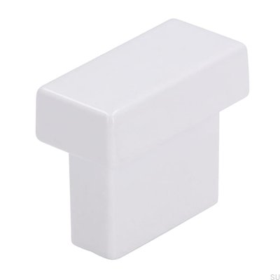 Ручка мебельная продолговатая 1595 16 Металл Белый
