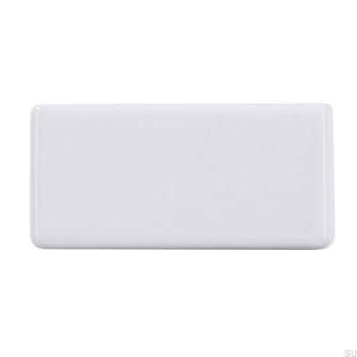 Ручка мебельная продолговатая 1595 16 Металл Белый