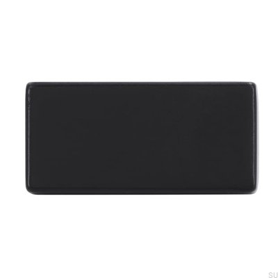 Ручка мебельная продолговатая 1595 16 Metal Black Mat