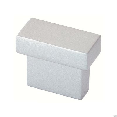 Ручка мебельная продолговатая 1595 16 Сильвер матовый