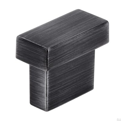 Ручка мебельная продолговатая 1595 16 Antique Silver Brushed