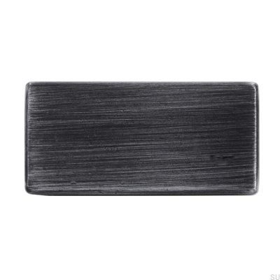 Ручка мебельная продолговатая 1595 16 Antique Silver Brushed