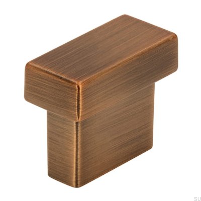 Ручка мебельная продолговатая 1595 16 Antique Gold Brushed