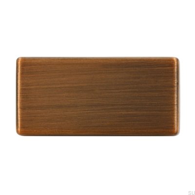 Ручка мебельная продолговатая 1595 16 Antique Gold Brushed