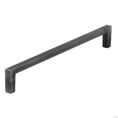 Ручка мебельная продолговатая 2108192 Antique Silver Brushed