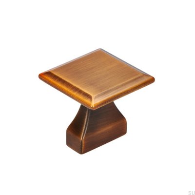 Мебельная ручка 2439 16 матовое античное золото