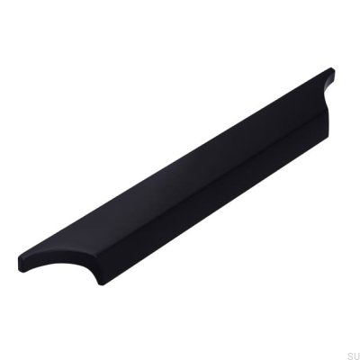 Ручка мебельная продолговатая 2454 160 Metal Black Mat