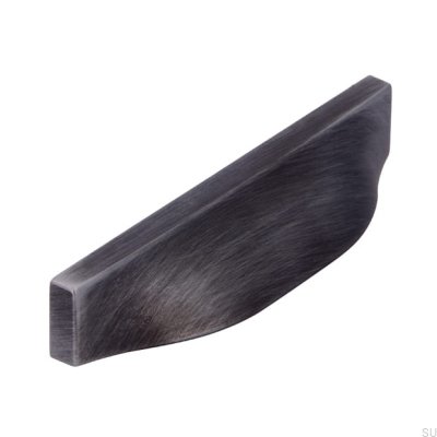 Мебельная ручка из ракушки 2447 64 Матовый античный серебристый