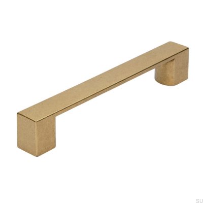Удлиненная мебельная ручка 2157 128 Antique Gold