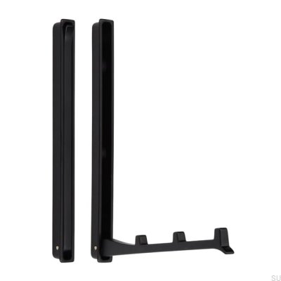 Встраиваемая мебельная вешалка 2227 64 Metal Black Matt