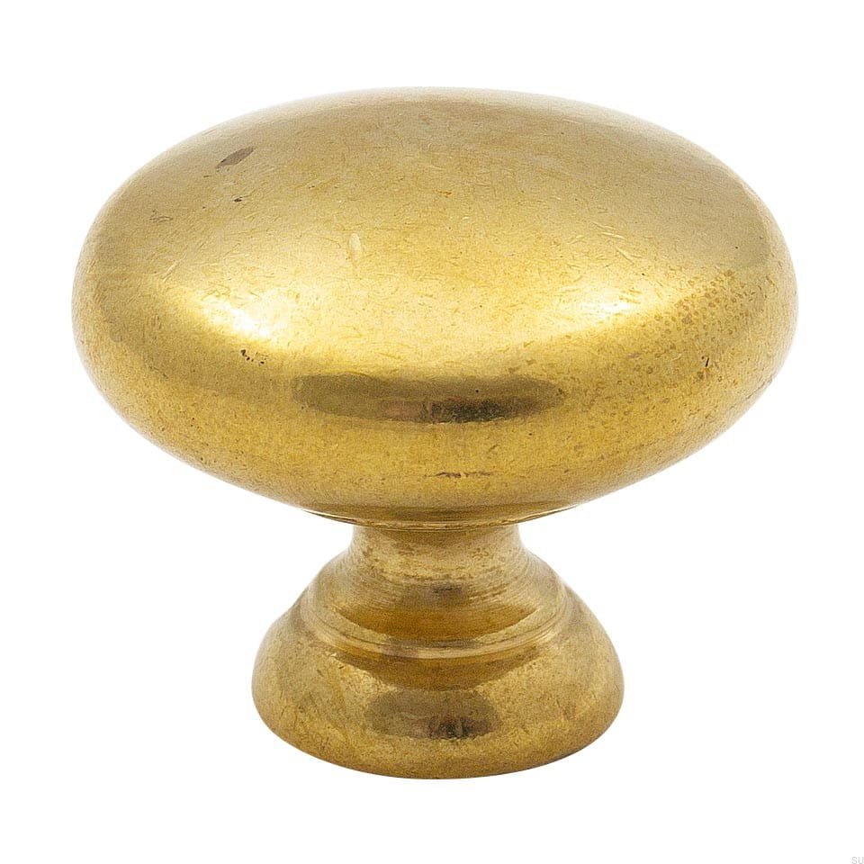 Gałka meblowa 411 32 Złota mosiężna nielakierowana zdjęcie