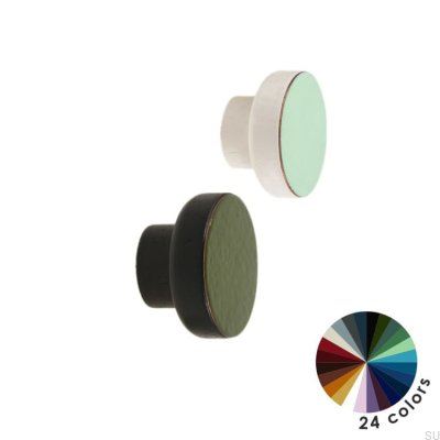 Ручка мебельная Simple Black 40 Wooden Enamel White