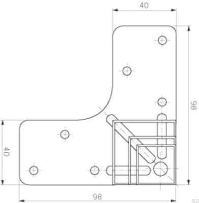 Мебельная ножка 201 150 Полированный хром