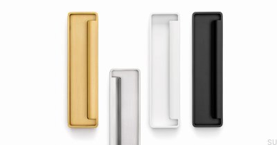 Встраиваемая мебельная ручка Fold Metal White Mat