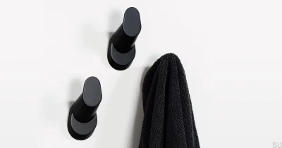 Настенная вешалка Crest Matt Black Eco