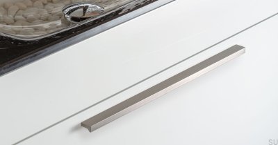 Мебельная ручка Angle 300, матовое серебро