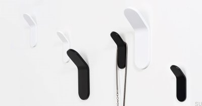 Tik 40 Алюминиевая настенная вешалка Matt Black Eco