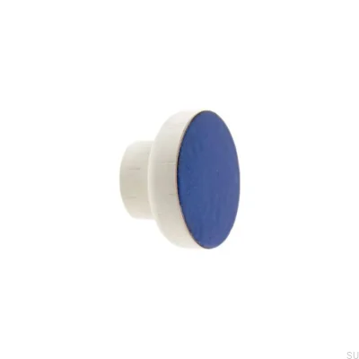 Ручка мебельная Simple White 40 Wooden Enamel Warm Blue