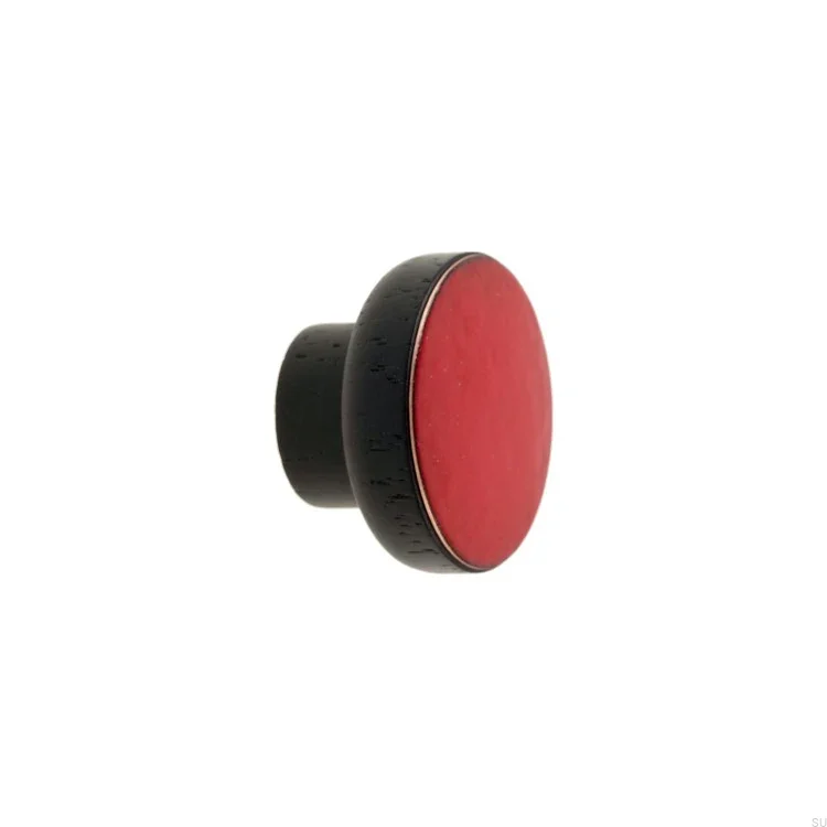 Galki do mebli SIMPLE BLACK - czerwony - DOT Manufacture.webp