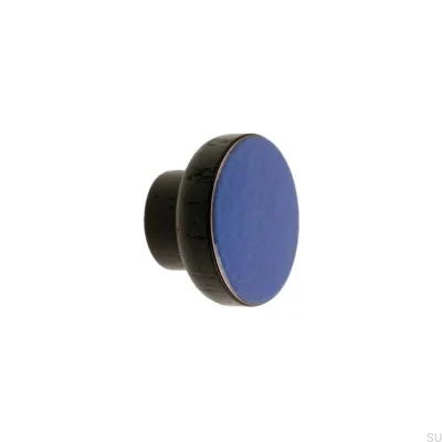 Ручка мебельная Simple Black 40 Wooden Enamel Warm Blue