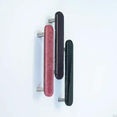 Ручка мебельная круглая 128 стеклянная Ультрамарин