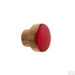 Gałki do mebli SIMPLE emaliowane 3 cm - czerwony.webp