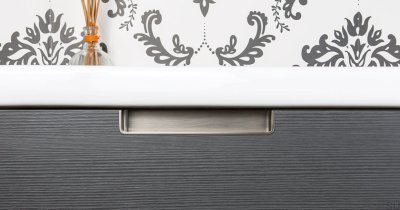 Встраиваемая мебельная ручка Nest 186, матовый никель