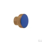 Galki do mebli SIMPLE emaliowane 3 cm -   cieply niebieski.webp