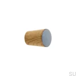 Galki do mebli SIMPLE CONE emaliowane 2 cm -  jasny szary (1).webp