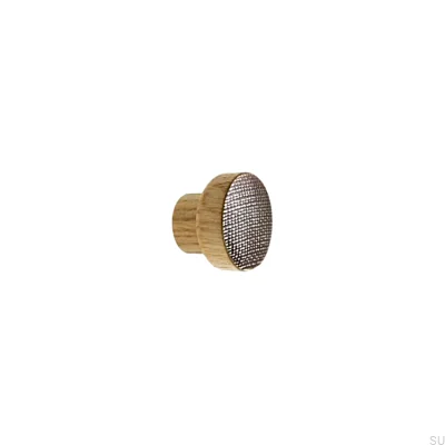 Stamp Brass Furniture Knob - бесцветное полуматовое масло