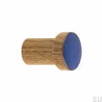 wieszaki SIMPLE emaliowane 3 cm - olej bezbarwny - cieply niebieski.webp