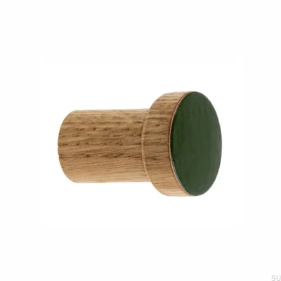 Настенная вешалка Simple, Эмалированная, Темно-зеленая, Масло, Бесцветная Полуматовая