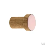 wieszaki SIMPLE emaliowane 3 cm - olej bezbarwny - jasny rozowy.webp