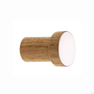 Настенная вешалка Simple, Деревянная, Эмалированная, Белое - Бесцветное полуматовое масло