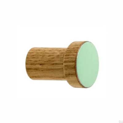 Настенная вешалка Simple Wooden Enameled Mint - Бесцветное полуматовое масло