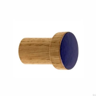 Настенная вешалка Simple, Деревянная, Эмалированная, Ультрамарин - Бесцветное полуматовое масло