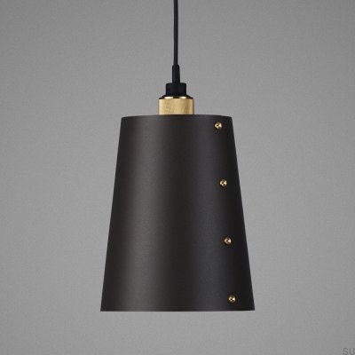 Потолочный светильник 1.0 Hooked L 2 м Сталь Графит с Латунью