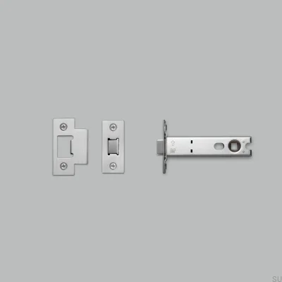 Трубчатая защелка для ручки Latch 82 мм, сталь, серебристый цвет.