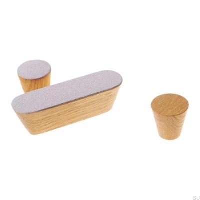 Ручка мебельная Меланж Соло 60 Эмаль Красно-Масло Бесцветная Полуматовая